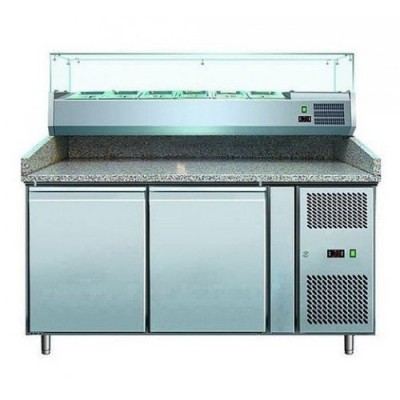 Стол для пиццы с витриной COOLEQ PZ 2600TN-VRX 1500/380 Стол для пиццы с витриной COOLEQ PZ 2600TN-VRX 1500/380
