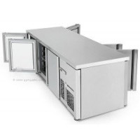 Стол холодильный для хлебобулочных изделий двухстворчатый ggmgastro BKI228B