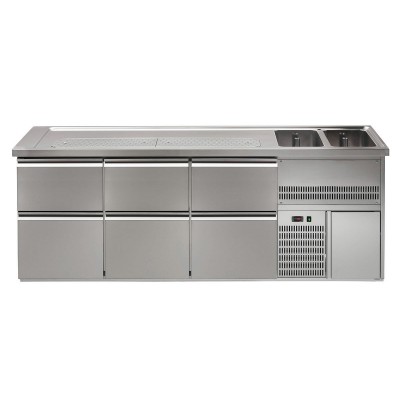 Пивной прилавок GGM Gastro BRA257#3#SBA2535