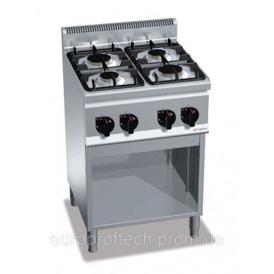 Плита газовая с 4 конфорками ggmgastro GHB669C Плита газовая с 4 конфорками ggmgastro GHB669C