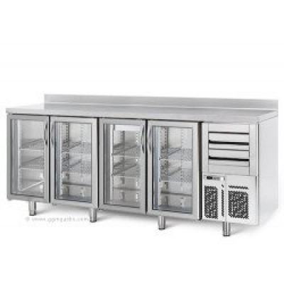 Холодный стол для бара ggmgastro BGI256HG