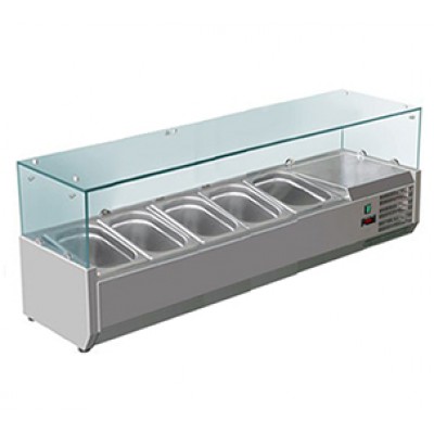 Холодильная витрина для топпинга Hurakan HKN-GXD1200GC